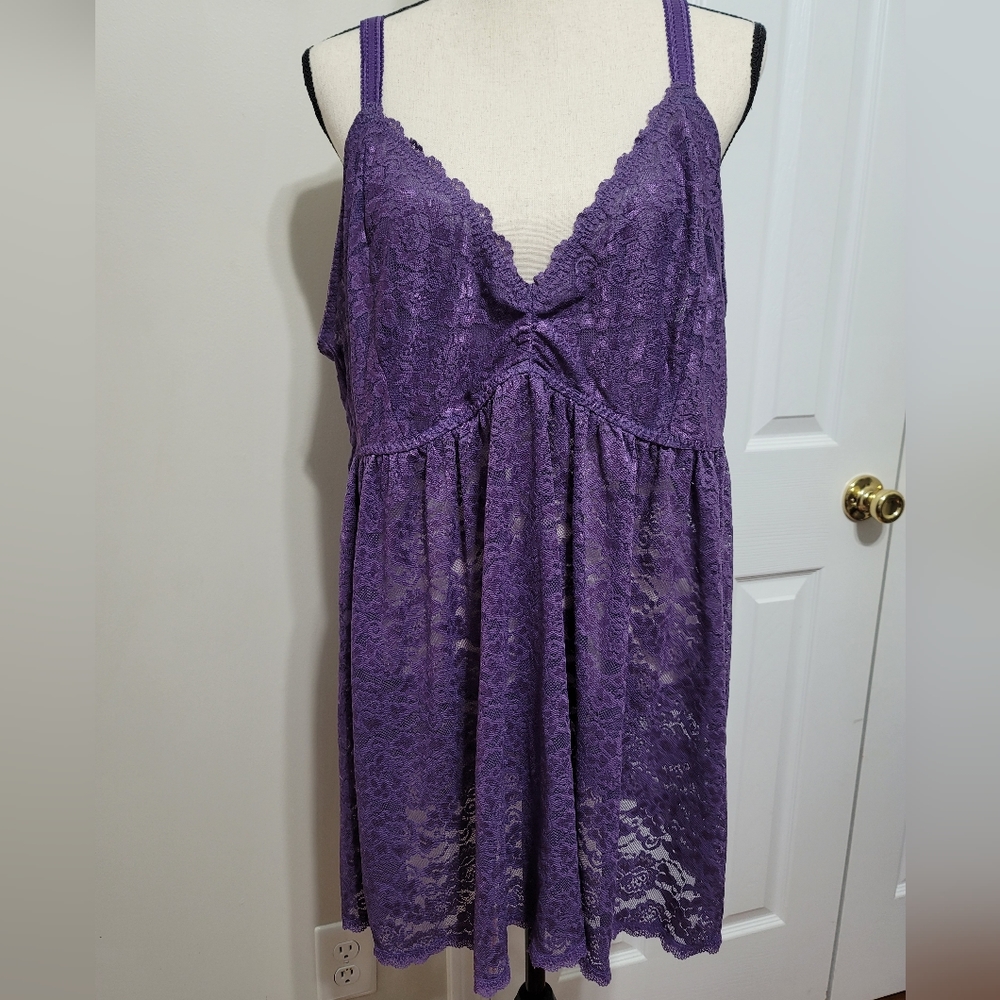 Torrid purple lace chemise
